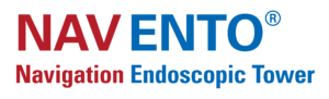 NAVENTO Logo with Navigation Endoscopic Tower Sub-headline